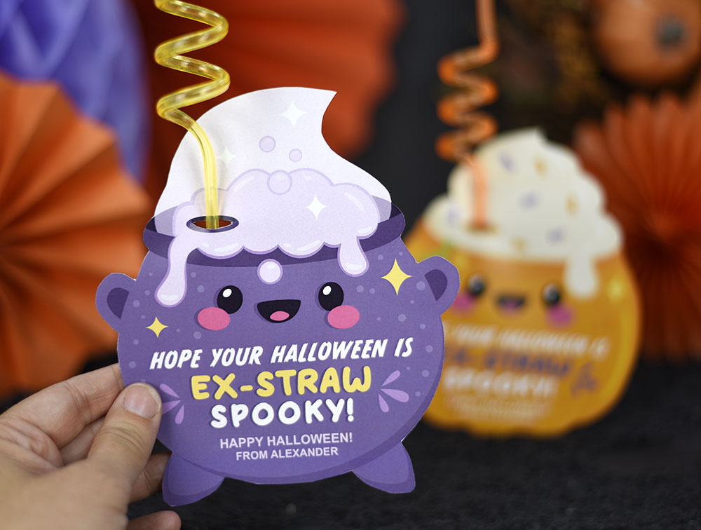 Halloween straw holders Halloween straw holders